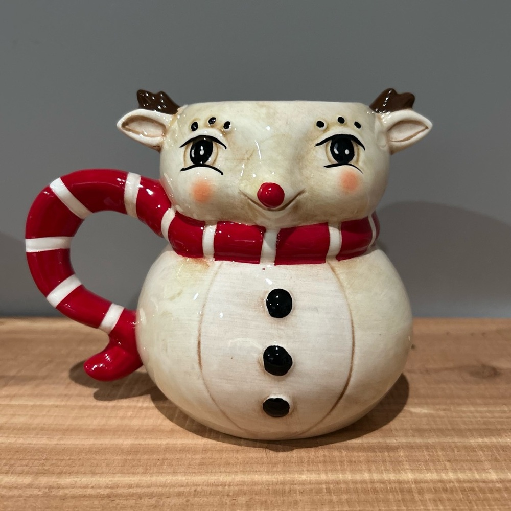 NWT Johanna Parker Christmas Reindeer Mug